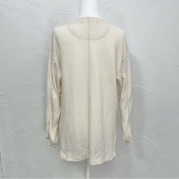 Free People We The Free Back At It Henley In Cream - Picture 5 of 13